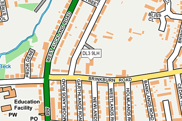 DL3 9LH map - OS OpenMap – Local (Ordnance Survey)