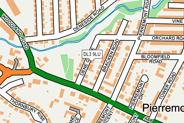 DL3 9LU map - OS OpenMap – Local (Ordnance Survey)