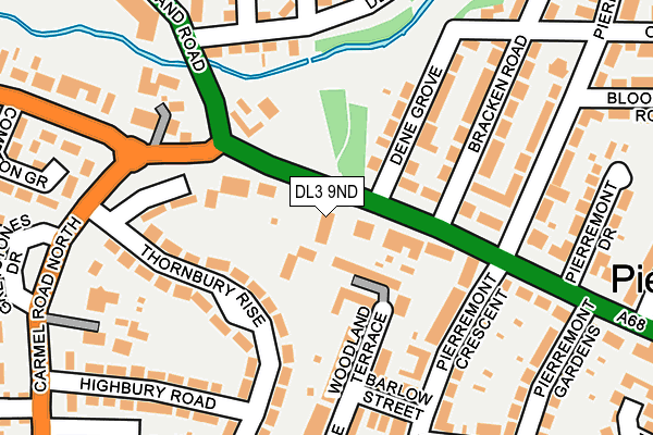 DL3 9ND map - OS OpenMap – Local (Ordnance Survey)