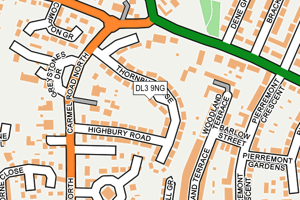 DL3 9NG map - OS OpenMap – Local (Ordnance Survey)