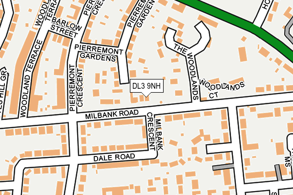 DL3 9NH map - OS OpenMap – Local (Ordnance Survey)