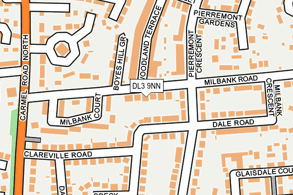DL3 9NN map - OS OpenMap – Local (Ordnance Survey)