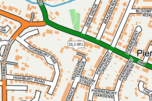 DL3 9PJ map - OS OpenMap – Local (Ordnance Survey)