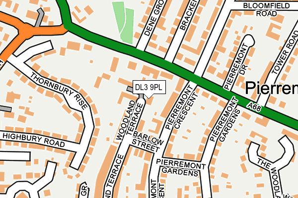 DL3 9PL map - OS OpenMap – Local (Ordnance Survey)