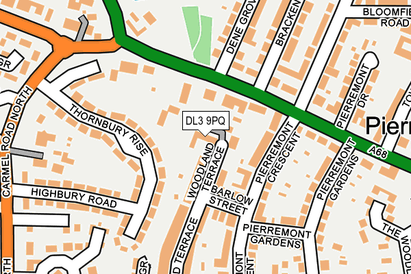 DL3 9PQ map - OS OpenMap – Local (Ordnance Survey)