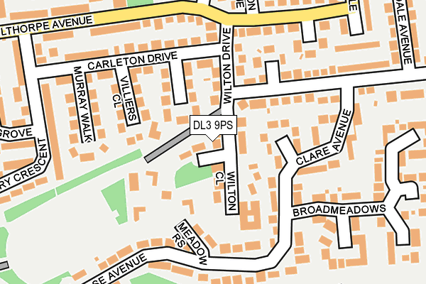 DL3 9PS map - OS OpenMap – Local (Ordnance Survey)