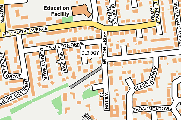 DL3 9QY map - OS OpenMap – Local (Ordnance Survey)
