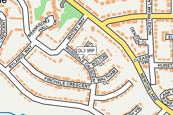 DL3 9RP map - OS OpenMap – Local (Ordnance Survey)