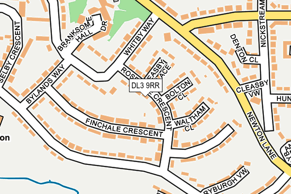 DL3 9RR map - OS OpenMap – Local (Ordnance Survey)