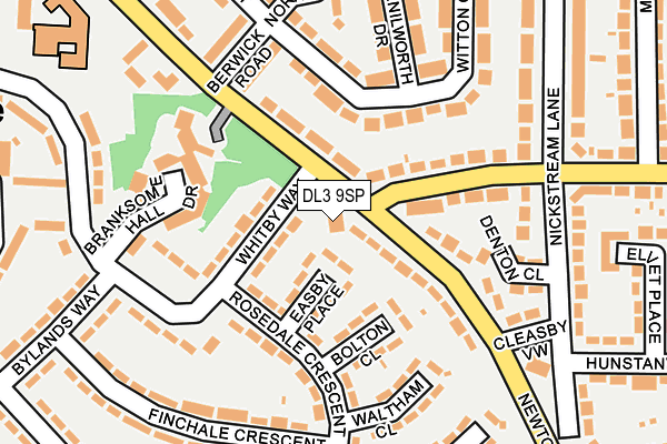 DL3 9SP map - OS OpenMap – Local (Ordnance Survey)
