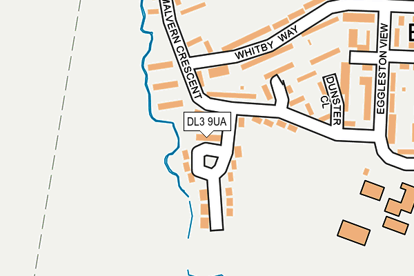 DL3 9UA map - OS OpenMap – Local (Ordnance Survey)