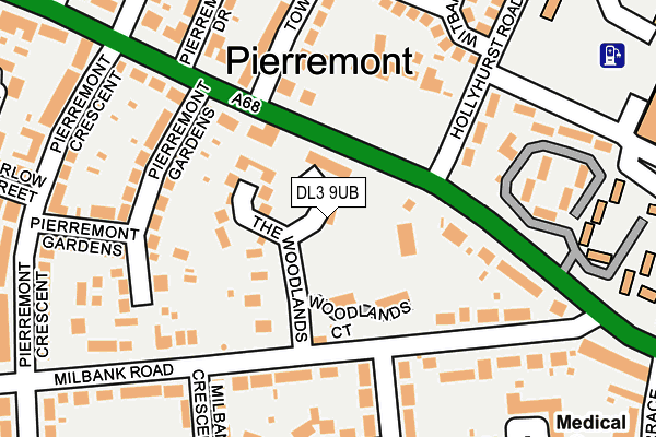 DL3 9UB map - OS OpenMap – Local (Ordnance Survey)