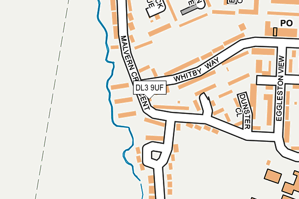 DL3 9UF map - OS OpenMap – Local (Ordnance Survey)