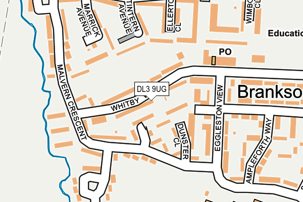 DL3 9UG map - OS OpenMap – Local (Ordnance Survey)