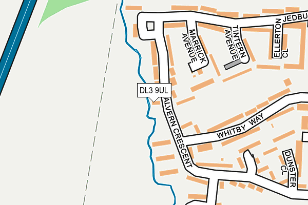 DL3 9UL map - OS OpenMap – Local (Ordnance Survey)