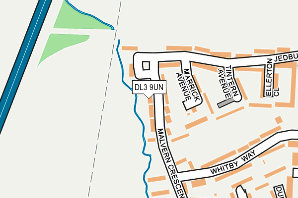 DL3 9UN map - OS OpenMap – Local (Ordnance Survey)