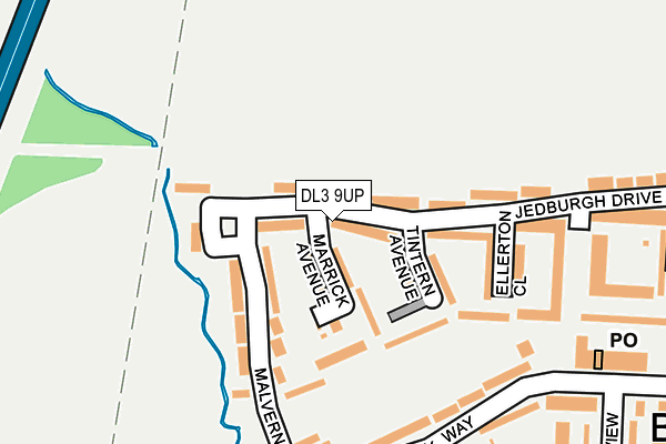 DL3 9UP map - OS OpenMap – Local (Ordnance Survey)