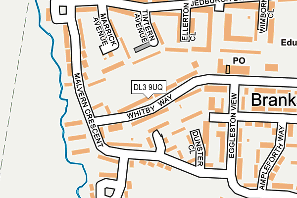 DL3 9UQ map - OS OpenMap – Local (Ordnance Survey)