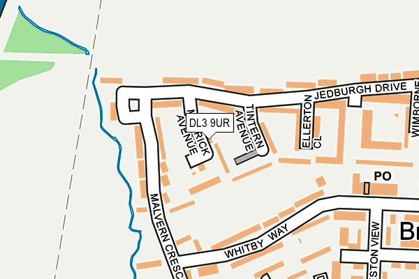 DL3 9UR map - OS OpenMap – Local (Ordnance Survey)