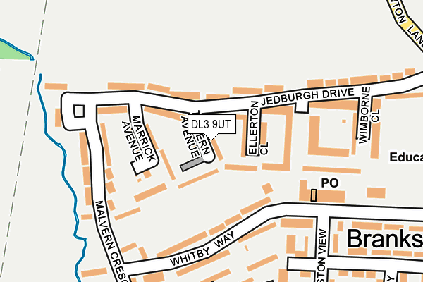 DL3 9UT map - OS OpenMap – Local (Ordnance Survey)