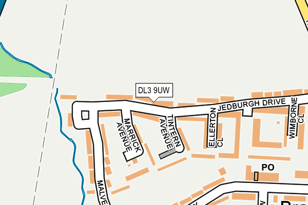 DL3 9UW map - OS OpenMap – Local (Ordnance Survey)