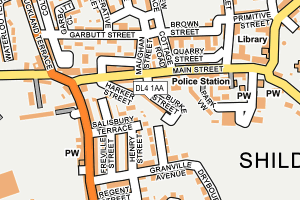 DL4 1AA map - OS OpenMap – Local (Ordnance Survey)