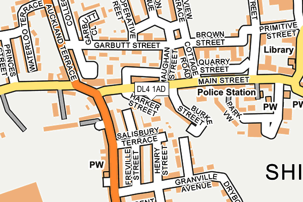DL4 1AD map - OS OpenMap – Local (Ordnance Survey)