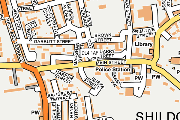 DL4 1AF map - OS OpenMap – Local (Ordnance Survey)