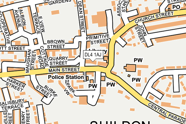 Map of SANTINNI SHILDON LTD at local scale