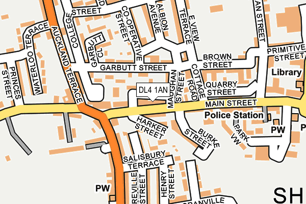 DL4 1AN map - OS OpenMap – Local (Ordnance Survey)