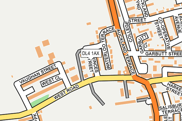 DL4 1AX map - OS OpenMap – Local (Ordnance Survey)