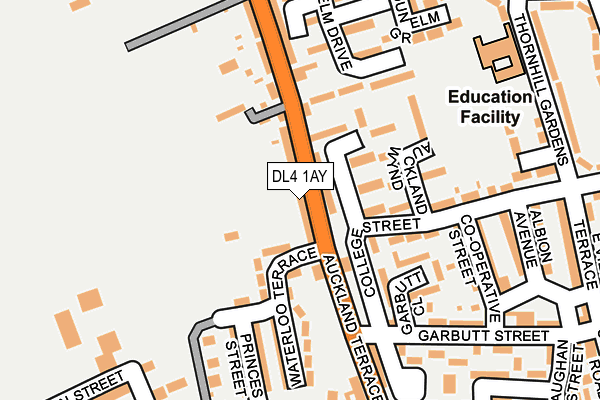 DL4 1AY map - OS OpenMap – Local (Ordnance Survey)