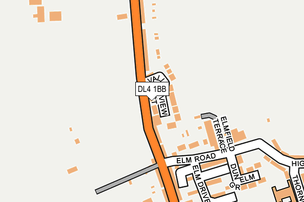 DL4 1BB map - OS OpenMap – Local (Ordnance Survey)