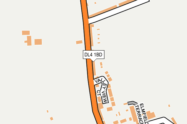 DL4 1BD map - OS OpenMap – Local (Ordnance Survey)