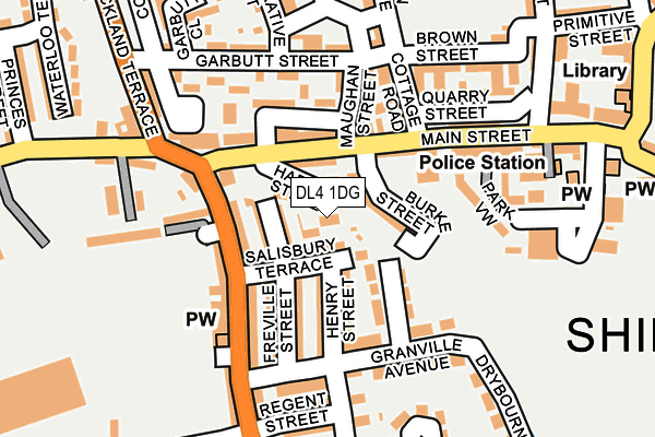 DL4 1DG map - OS OpenMap – Local (Ordnance Survey)