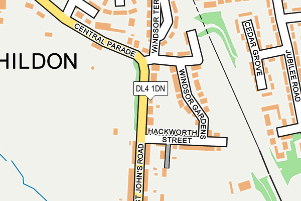 DL4 1DN map - OS OpenMap – Local (Ordnance Survey)