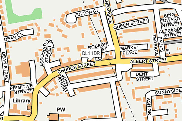 DL4 1DR map - OS OpenMap – Local (Ordnance Survey)