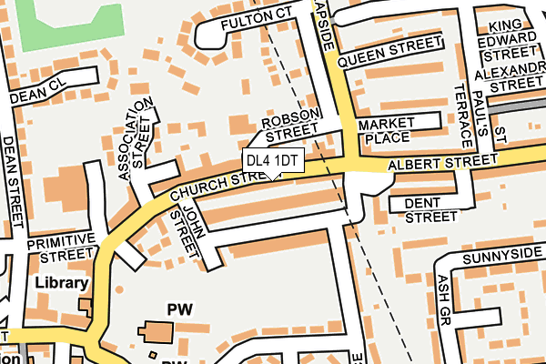 DL4 1DT map - OS OpenMap – Local (Ordnance Survey)