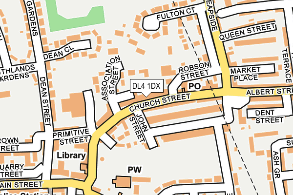 DL4 1DX map - OS OpenMap – Local (Ordnance Survey)