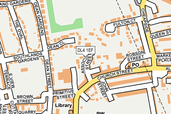 DL4 1EF map - OS OpenMap – Local (Ordnance Survey)