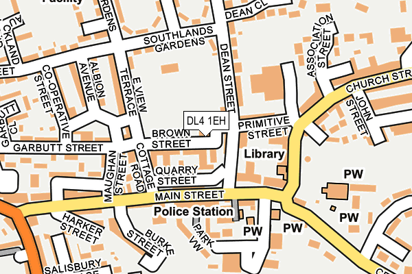 DL4 1EH map - OS OpenMap – Local (Ordnance Survey)