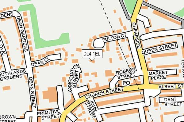 DL4 1EL map - OS OpenMap – Local (Ordnance Survey)