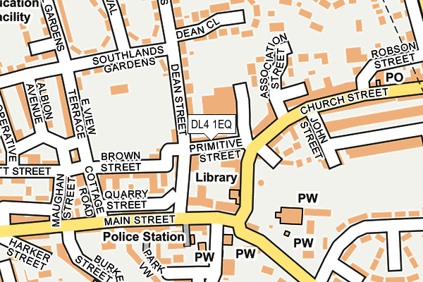 DL4 1EQ map - OS OpenMap – Local (Ordnance Survey)