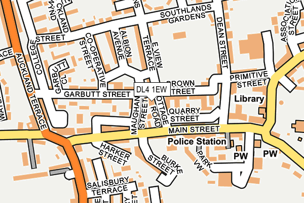 DL4 1EW map - OS OpenMap – Local (Ordnance Survey)