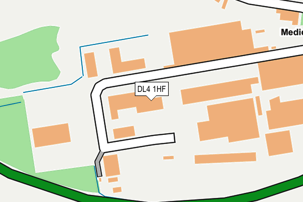 DL4 1HF map - OS OpenMap – Local (Ordnance Survey)