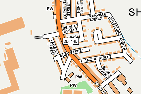 DL4 1HU map - OS OpenMap – Local (Ordnance Survey)