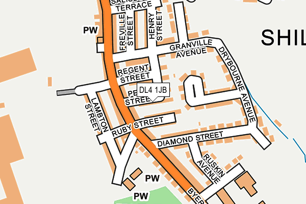 DL4 1JB map - OS OpenMap – Local (Ordnance Survey)