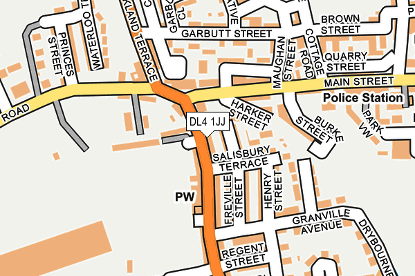 DL4 1JJ map - OS OpenMap – Local (Ordnance Survey)