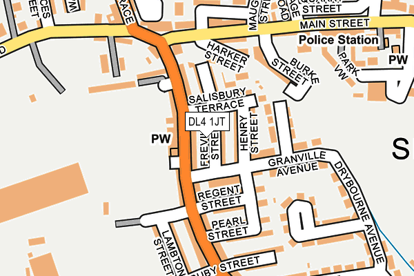 DL4 1JT map - OS OpenMap – Local (Ordnance Survey)