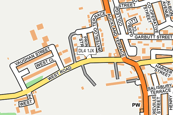 DL4 1JX map - OS OpenMap – Local (Ordnance Survey)
